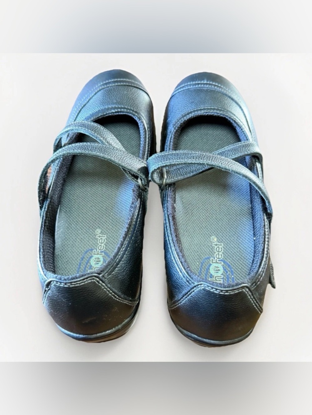 Orthofeet Women’s Celina Mary Jane Black Leather Orthopedic Shoe 9 Extra Wide‎ - Picture 4 of 8